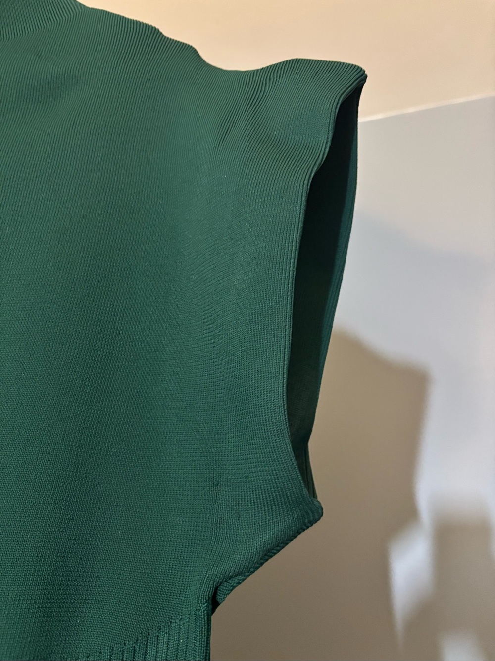 Anthropologie Teal Sleeveless Mock Neck Dress - Picture 3 of 7